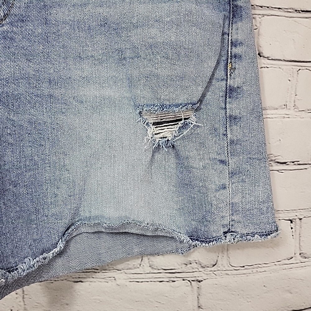Gap Cut-Offs Jean Shorts Womens Sz 31 Distressed Stretch Denim 5" Retro - Picture 4 of 12